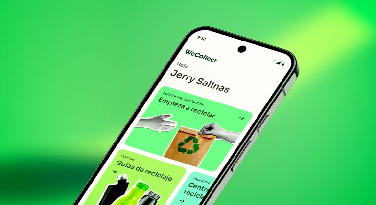 Wecollect. Concept app de recolección de residuos directo a tu casa
